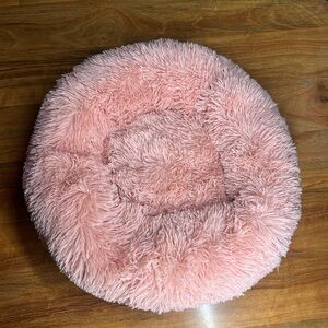 Fluffy Pink Pet Bed Small